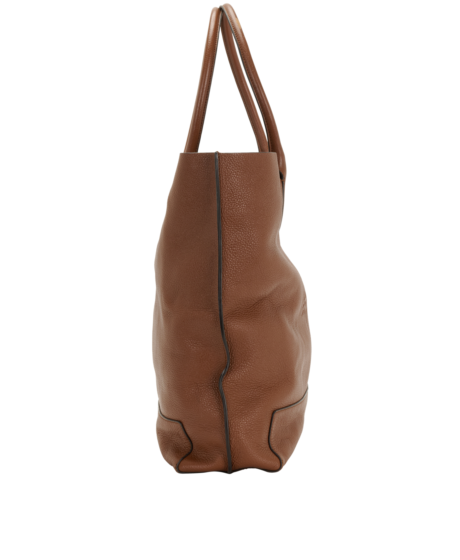 Blossom Tote, &pound;280, Handbags, Brown, Leather, Side view